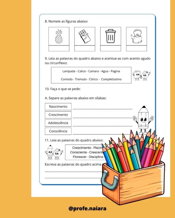 Avaliações 1° bimestre 4° ano - Image 3