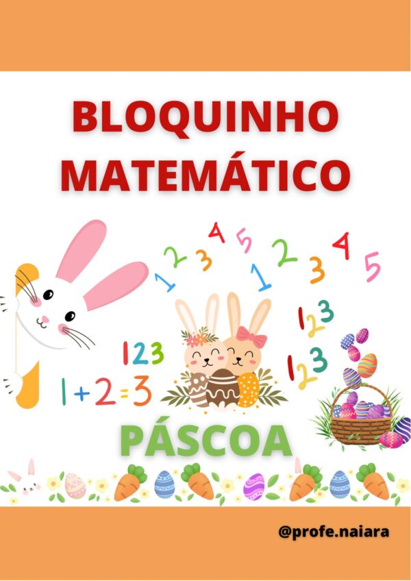 Bloquinho Atividades Matemática Páscoa 3° ano