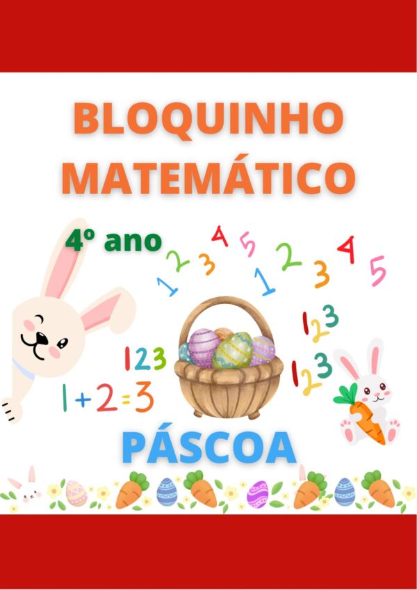 Bloquinho Páscoa Matemática 4° ano