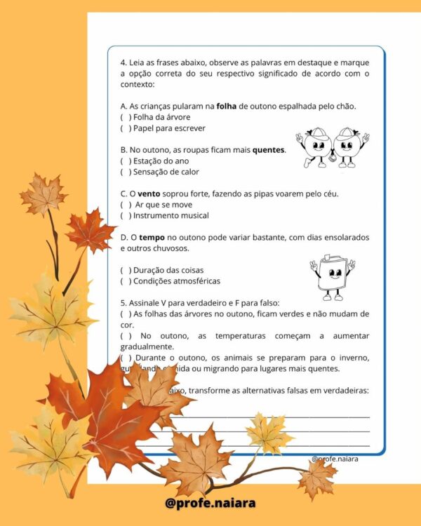 Sequência Didáticas Outono 3° e 4° ano - Image 9