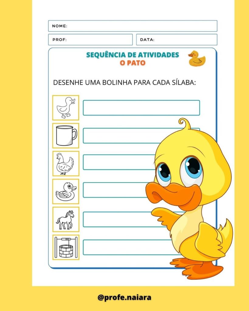Sequências didáticas O Pato Vinicius de Moraes – Naiara Materiais ...