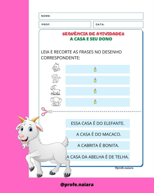 Sequência de atividades A casa e seu dono 2° ano - Image 2