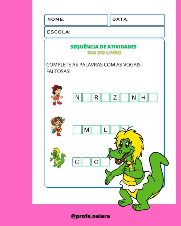 Sequência dia do Livro Educação infantil - Image 5