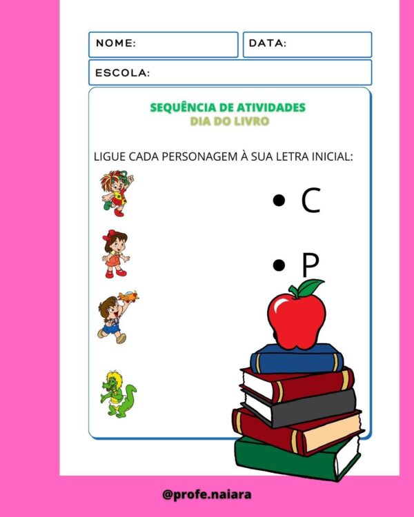 Sequência dia do Livro Educação infantil - Image 11