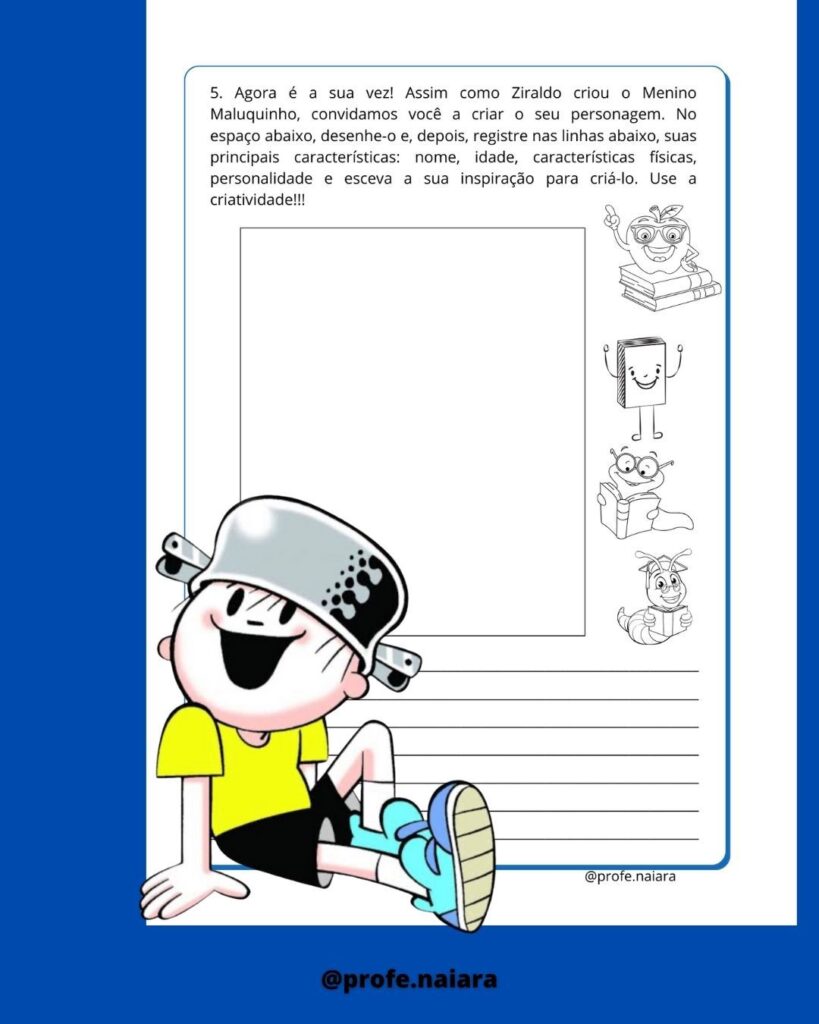 Sequência de Atividades Menino Maluquinho – Naiara Materiais Pedagógicos