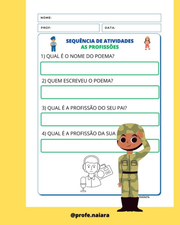 Sequência de atividades Profissões 2° ano - Image 7