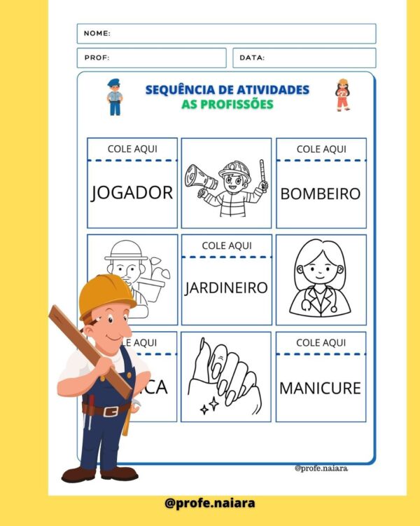 Sequência de atividades Profissões 2° ano - Image 10