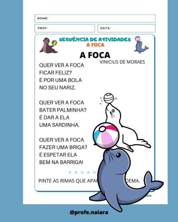 Sequência de Atividades A Foca - Image 6