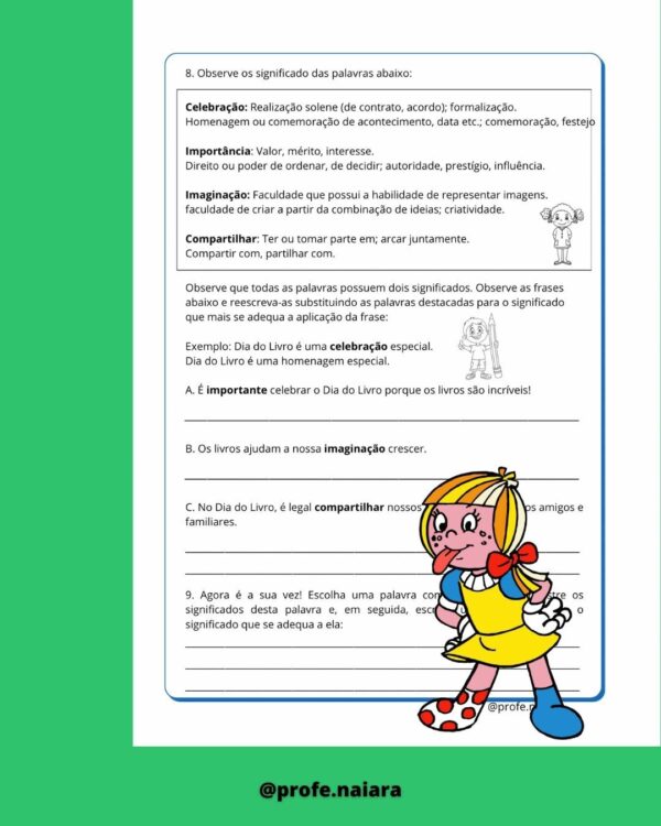 Sequência de atividades dia do Livro 3° e 4° ano - Image 16