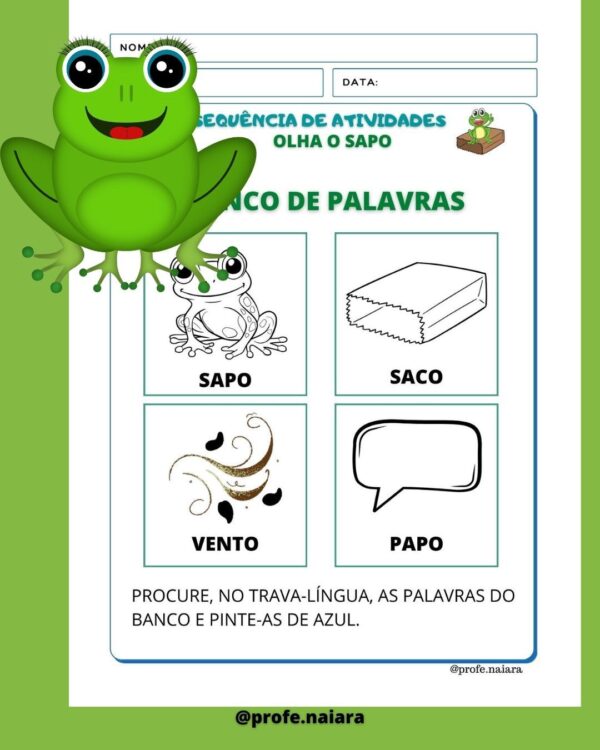 Sequência de Atividades Olha o Sapo - Image 4