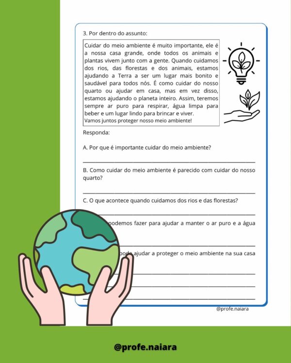 Sequências de Atividades Meio Ambiente 3° e 4° ano - Image 2