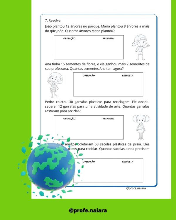 Sequência de atividades Meio ambiente matemática 3° ano - Image 2