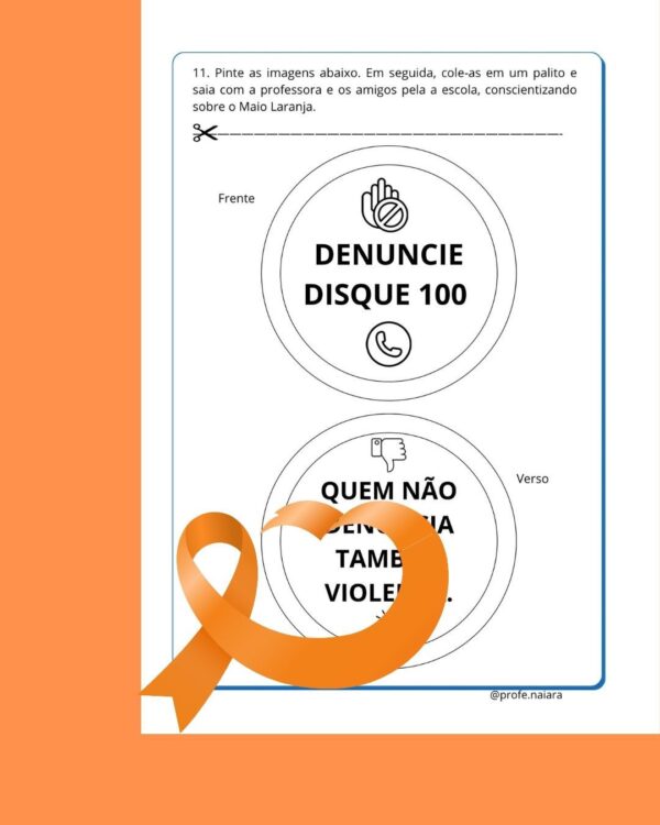 Sequência de Atividades Maio Laranja 3° ano - Image 4