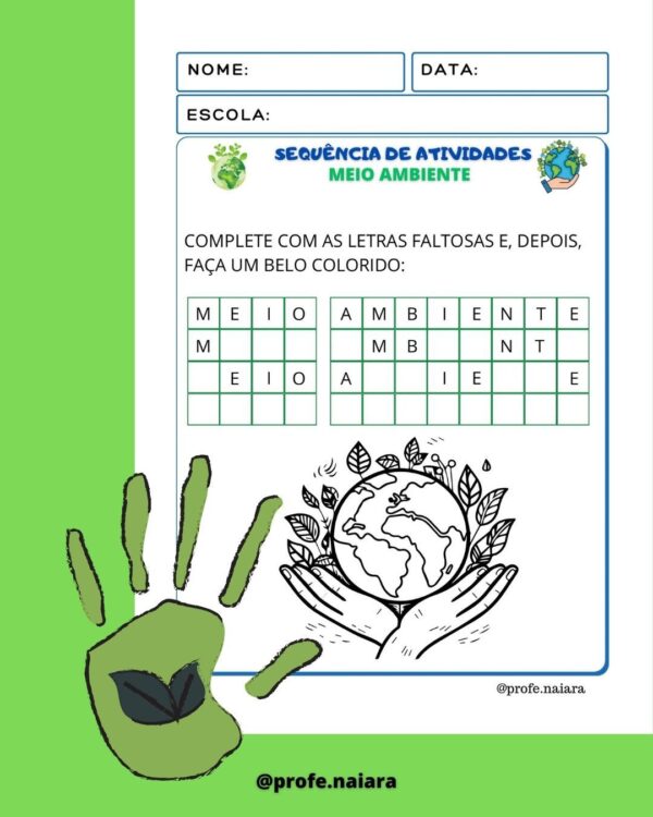 Sequência de atividades Meio Ambiente Educação infantil - Image 3