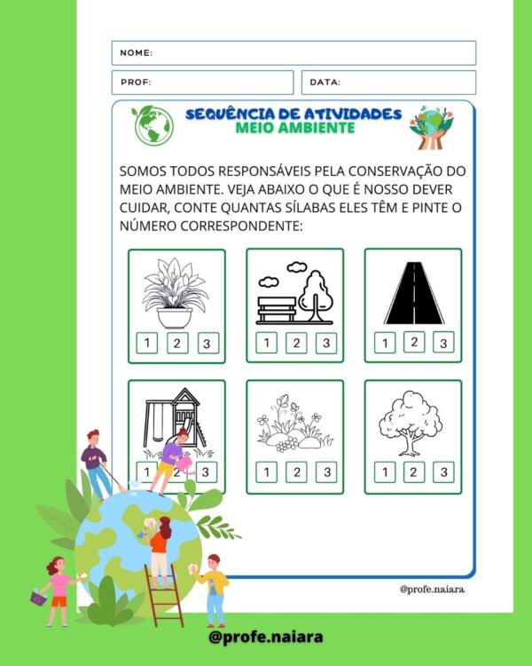 Sequência de Atividades Meio Ambiente 1° ano - Image 4