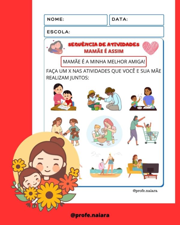 Sequência de atividades Mamãe é assim - Image 10