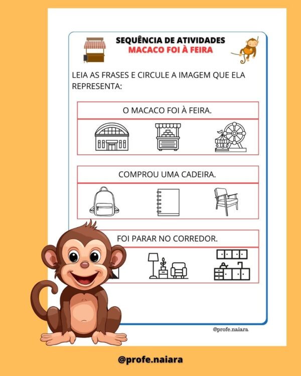 Sequência de atividades Macaco foi à Feira - Image 7