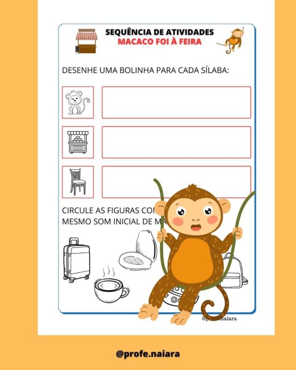 Sequência de atividades Macaco foi à Feira - Image 9