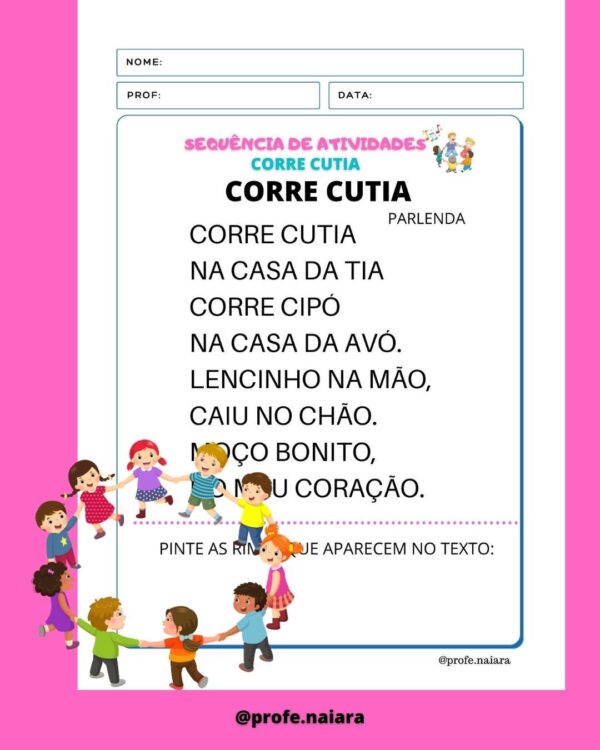 Sequência de Atividades Corre Cutia - Image 2