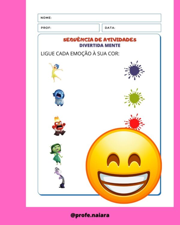 Sequência de Atividades Divertida Mente Educação Infantil - Image 4