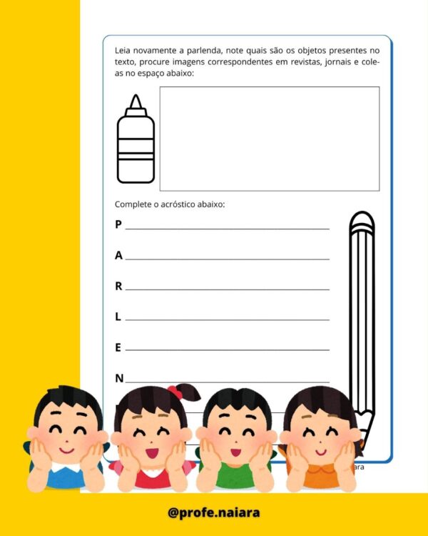 Sequência de atividades Parlenda Hoje é domingo - Image 8