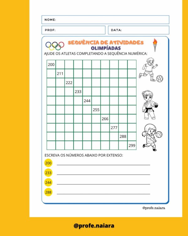 Sequência de atividades Olimpíadas 2° ano Matemática - Image 5