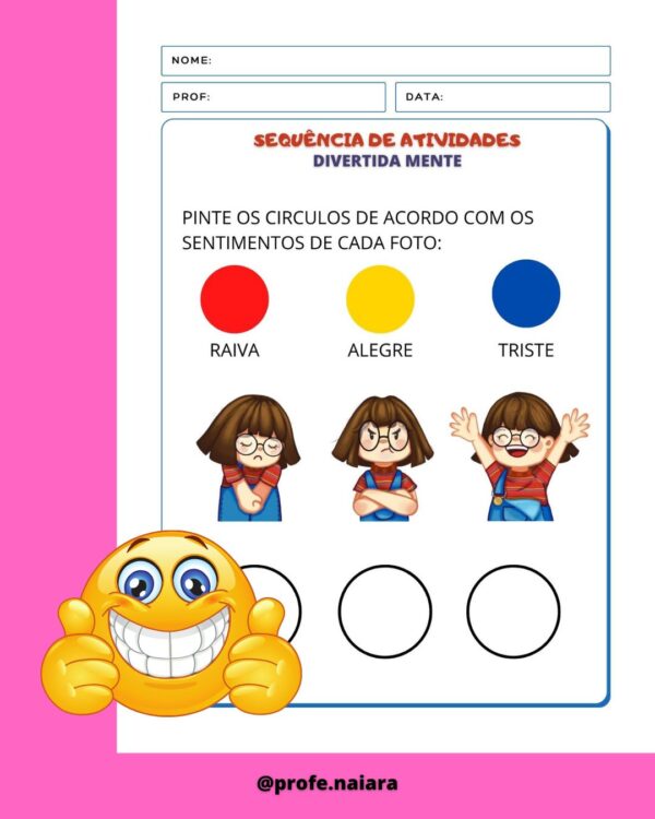 Sequência de Atividades Divertida Mente Educação Infantil - Image 5