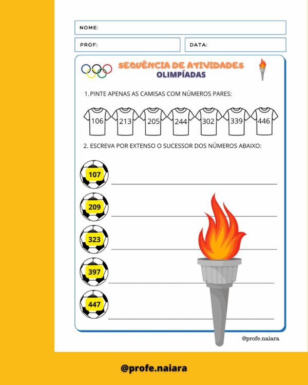 Sequência de atividades Olimpíadas 2° ano Matemática - Image 8
