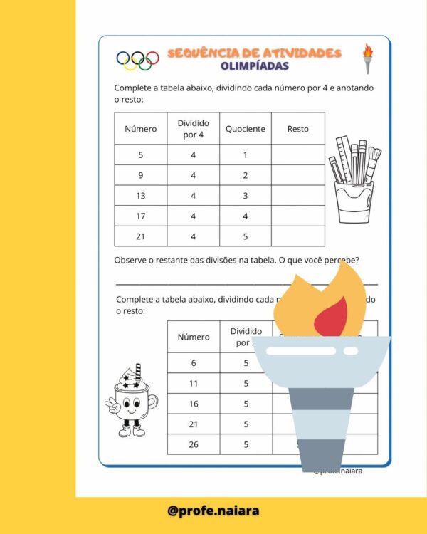 Sequência de atividades Olimpíadas 4° ano - matemática - Image 8