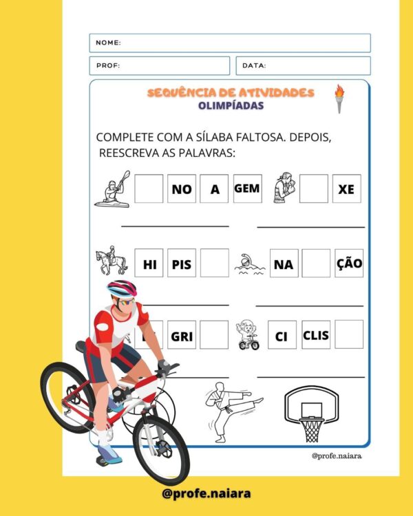 Sequência de Atividades: Jogos olímpicos / Olimpíadas 1° ano - Image 8