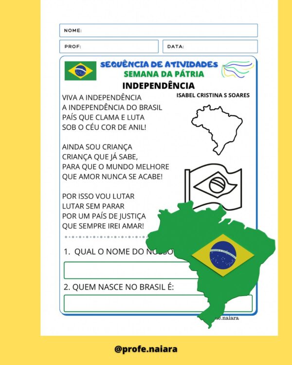 Sequência de atividades Semana da Pátria 2° ano - Image 2