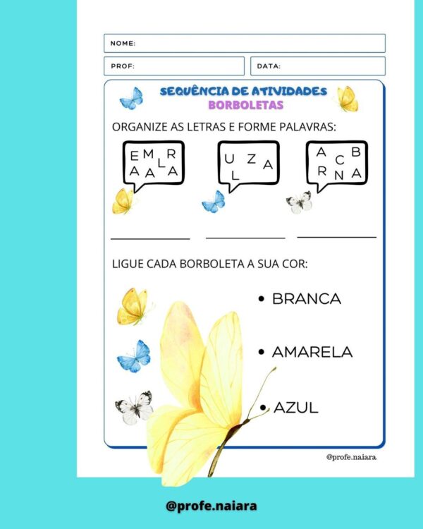 Sequência de Atividades Borboletas - Image 2