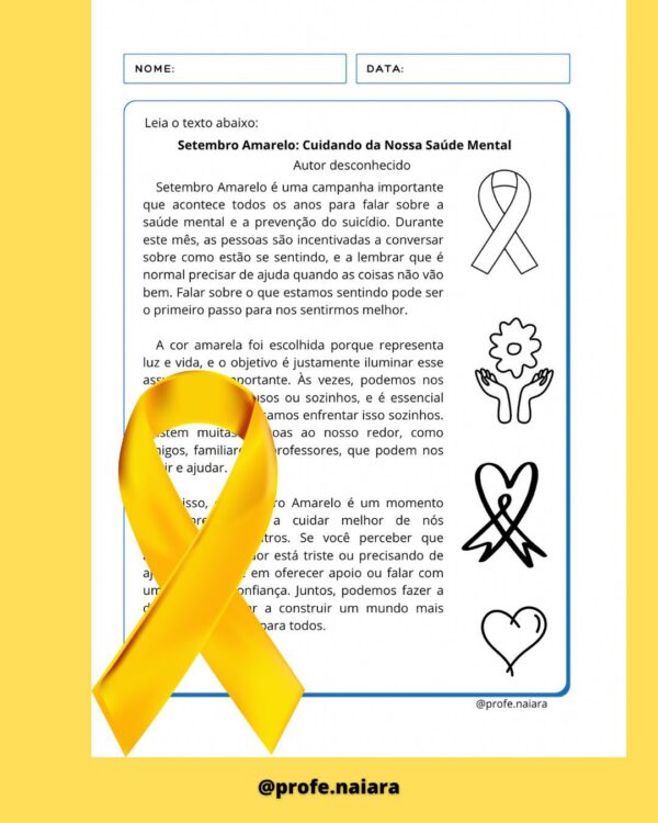 Sequência de Atividades Setembro amarelo - Image 3