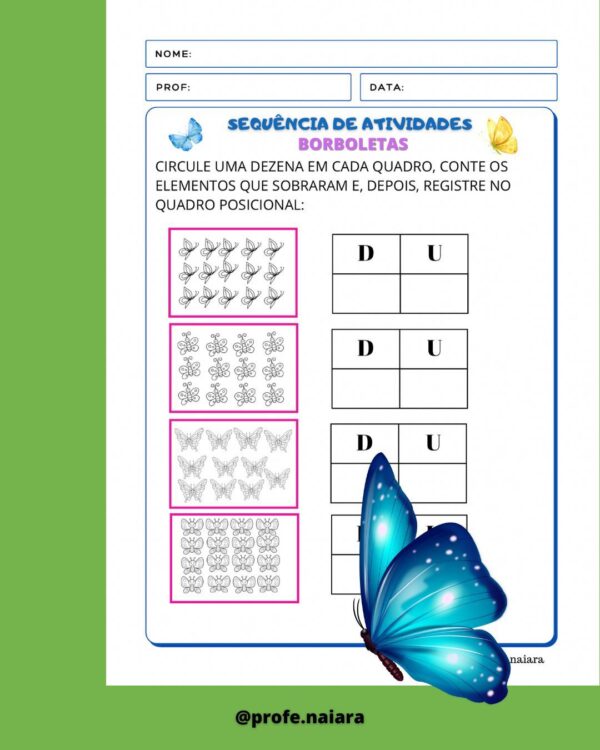 Sequências de atividades Borboletas - matemática - Image 5