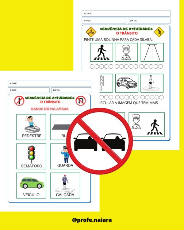 Sequência de Atividades Trânsito 1° ano - Image 3