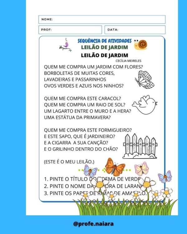 Sequência de atividades Leilão de Jardim - Image 2