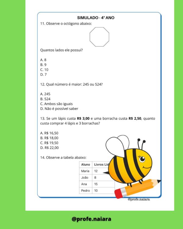 Simulado 4° ano - Image 5