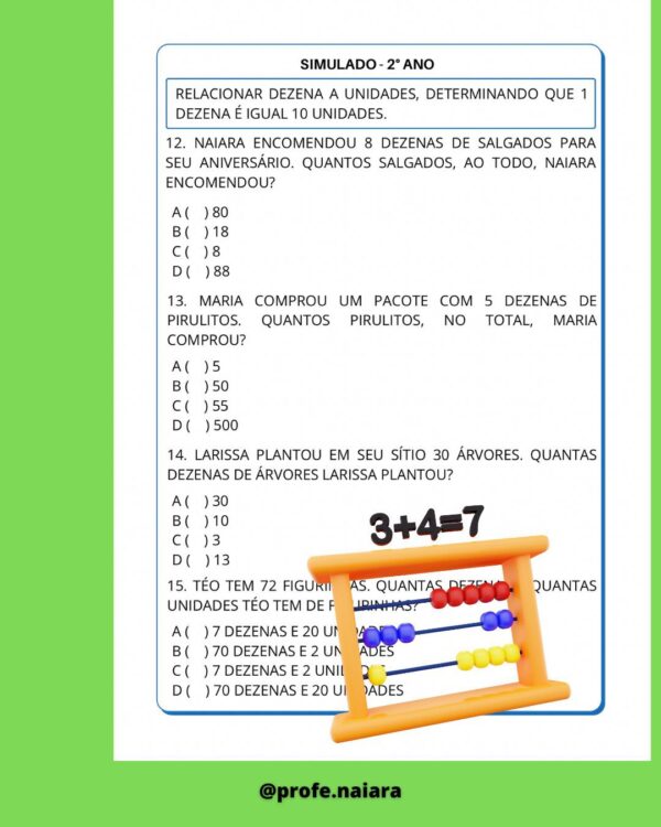 Simulado Intensivão Matemática 2° ano - Image 7