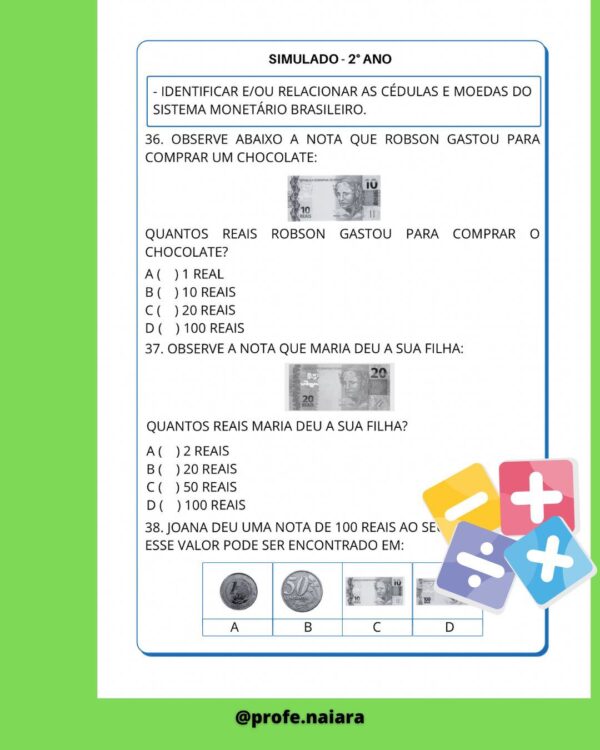 Simulado Intensivão Matemática 2° ano - Image 11