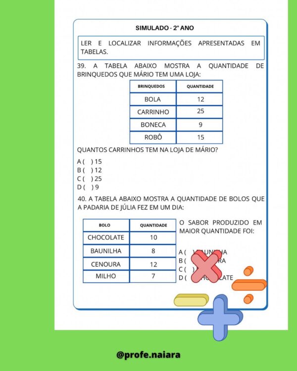 Simulado Intensivão Matemática 2° ano - Image 12