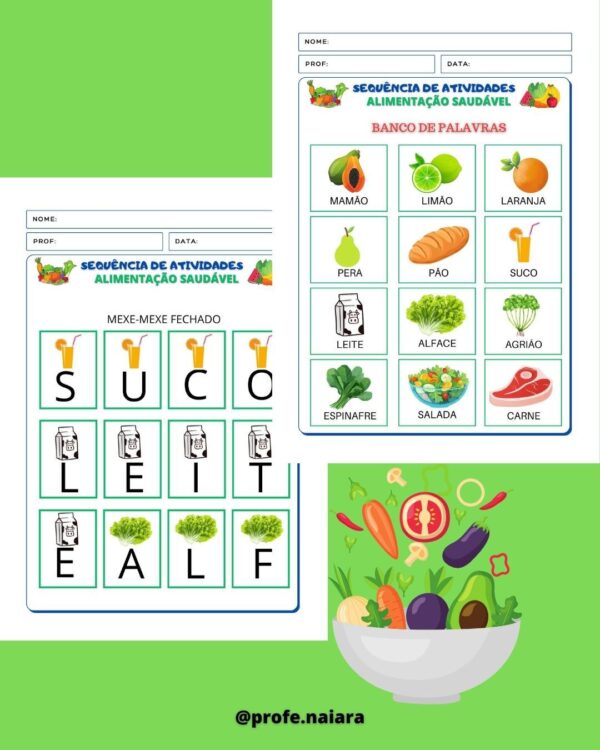 Sequência de Atividades Alimentação Saudável 1° ano - Image 3