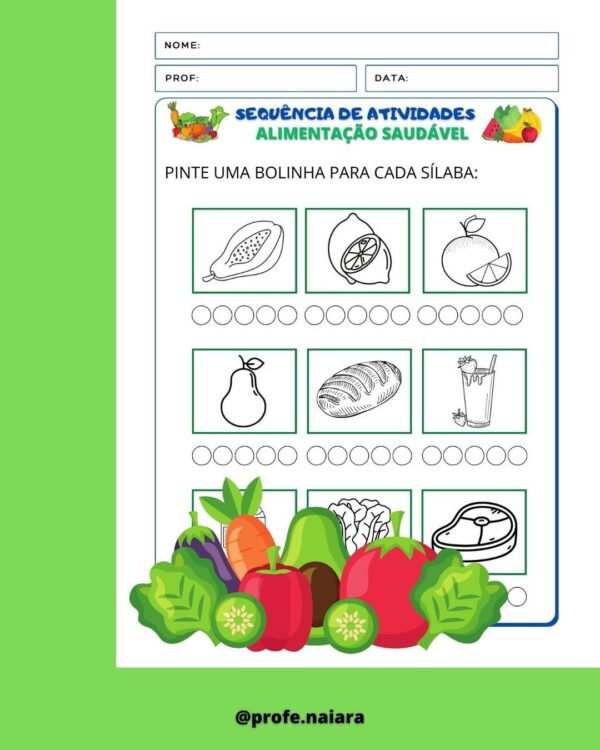 Sequência de Atividades Alimentação Saudável 1° ano - Image 10