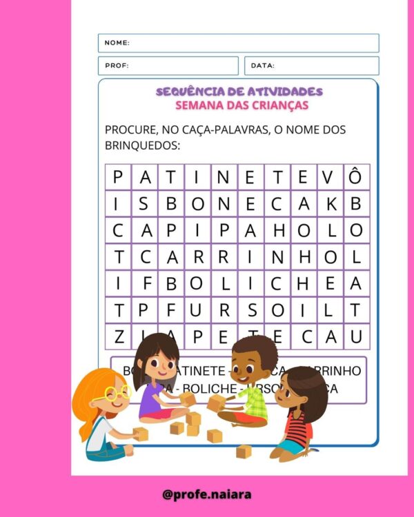 Sequência de atividades Semana da Criança - 1º ano - Image 11