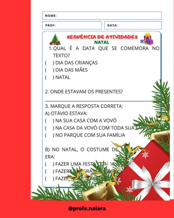 Sequência de atividades Natal - 1° ano - Image 10