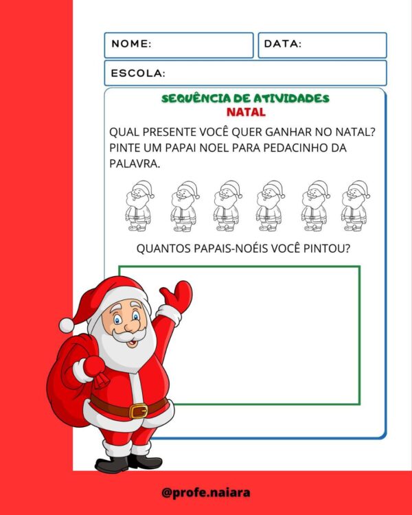 Sequência de Atividades Natal Ed. infantil - Image 2