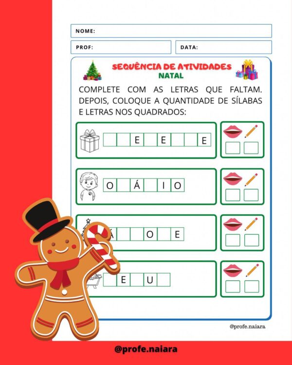 Sequência de atividades Natal - 1° ano - Image 9