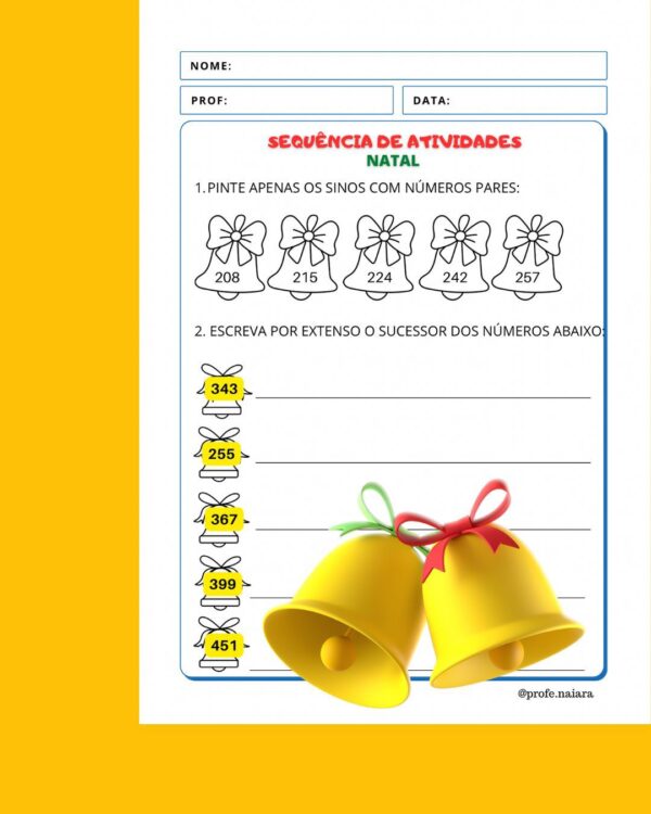 Sequência de Atividades Bate o Sino 2° ao - Image 3