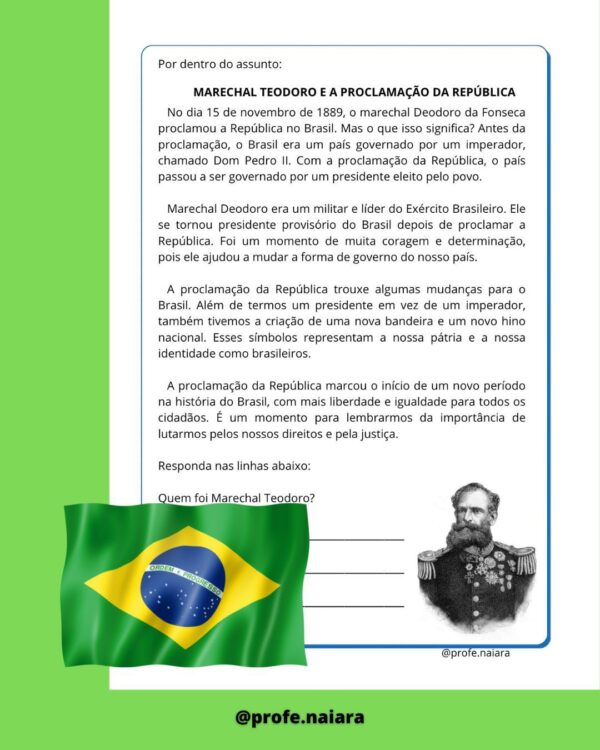 Sequência de atividades Proclamação da República 3° ano - Image 3