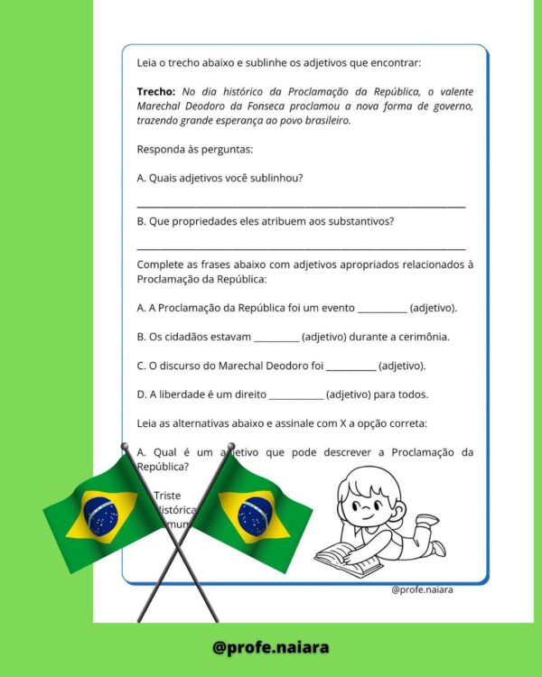 Sequência de atividades Proclamação da República 3° ano - Image 5