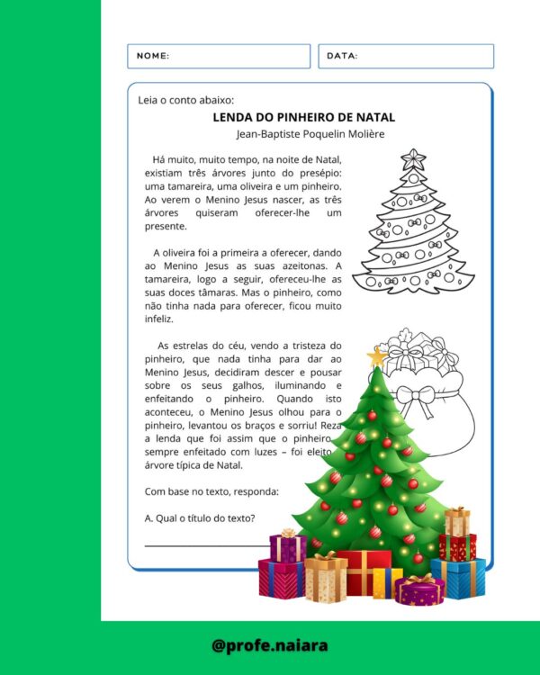 Sequência de Atividades Conto de Natal 4° ano - Image 2